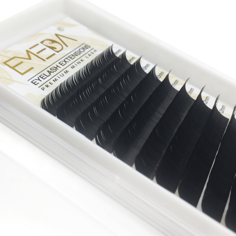 Wholesale Price Premium Silk/Korea PBT Fiber Eyelash Extensions C D Curl Lashes YY130